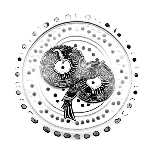 Flamingo With Mardi Gras Beads Poker Chips