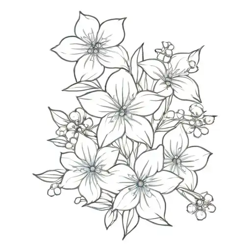 Three Forget Me Not Flower Bouquet