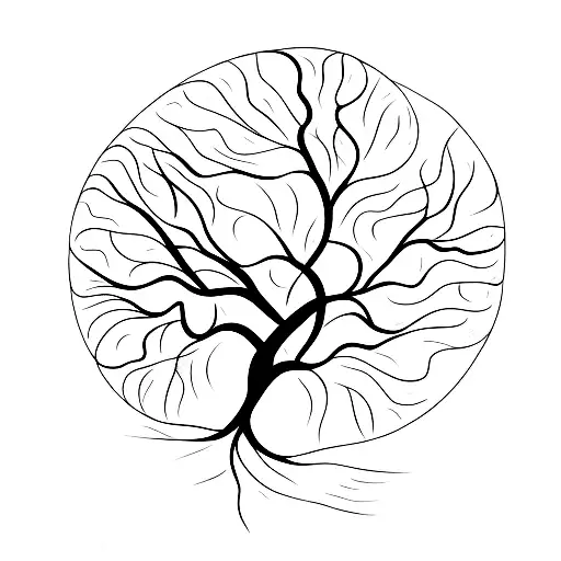 Tree With Roots Forming The Shape Of A Book