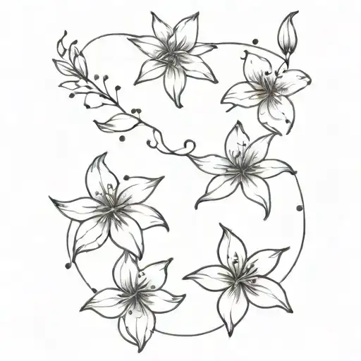 Lily And Capricorn Constellation