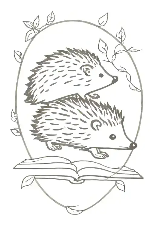 Hedgehog And Book