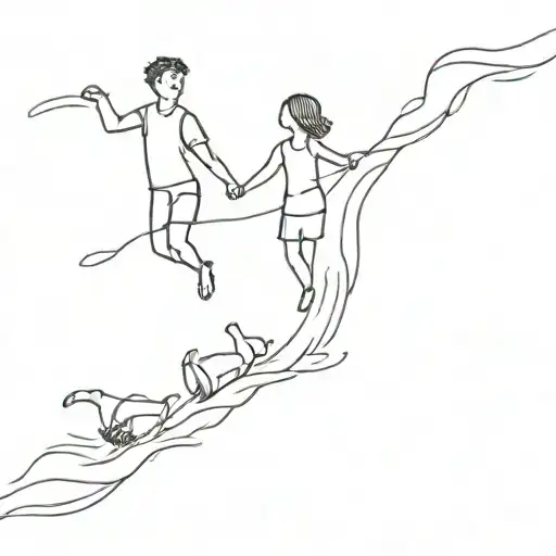 Friends Floating Down A River