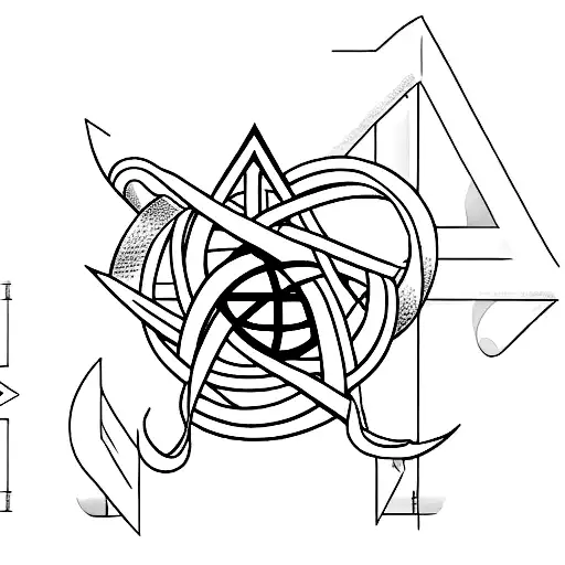 Cancer Ribbon With Aries Star Sign