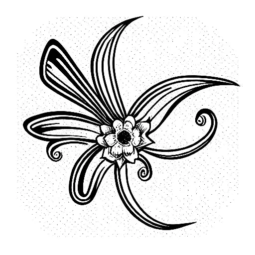 Fine Line Fairies With Lys Flower