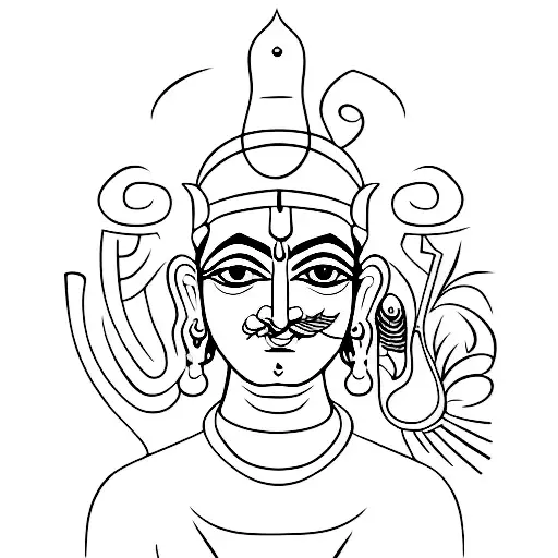 Krishna With Peacock Father