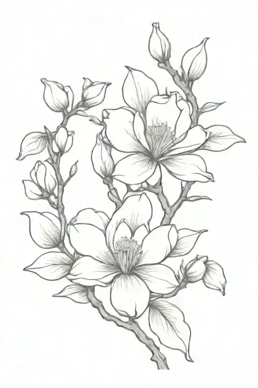 Magnolia Tree Branch