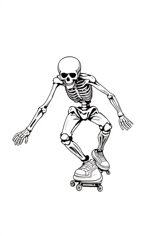 Skeleton Skating With A Walkman
