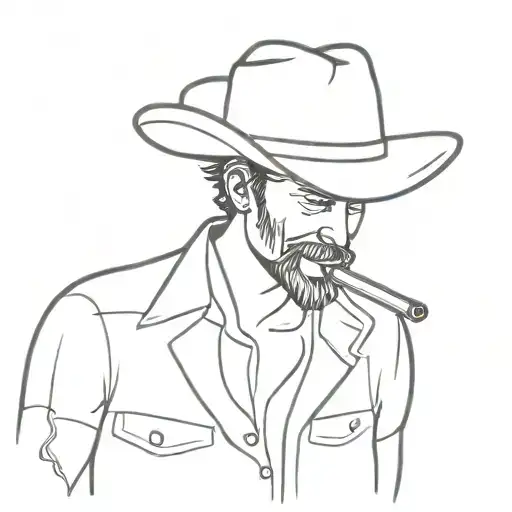 Cowboy With Sigarette