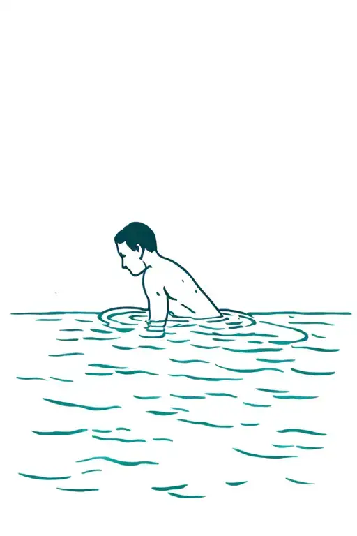 A Swimming Person In A Swimming Pool