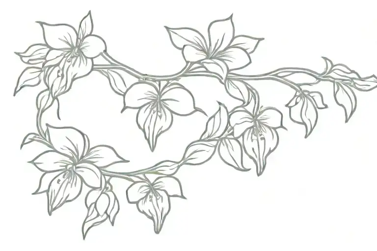 Bleeding Hearts Vine Arm Band