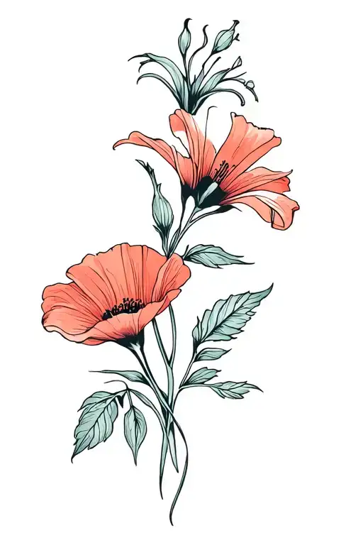 Lilies Poppies Hibiscus Bloom