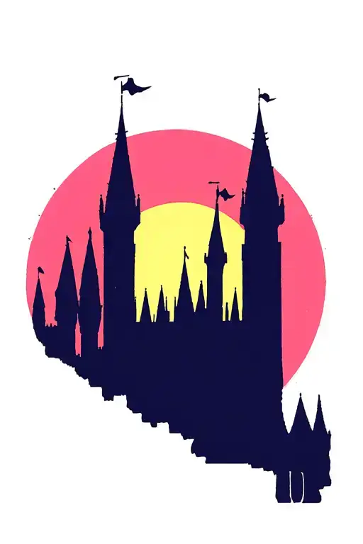 Disney Castle Silhouette