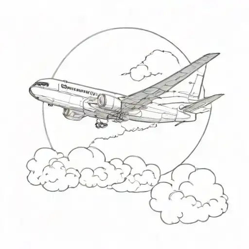 Boac Plane Flying In The Sky With Clouds In The Background