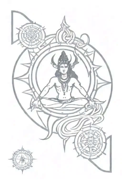 Lord Shiva's Trident Symbol