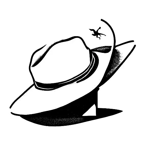 Dinosaur With Cowboy Hat