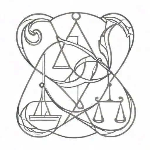 Jamilah And Libra Symbol Intertwined