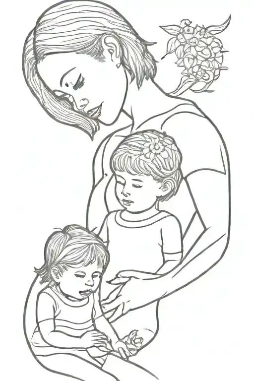 Children And Mother