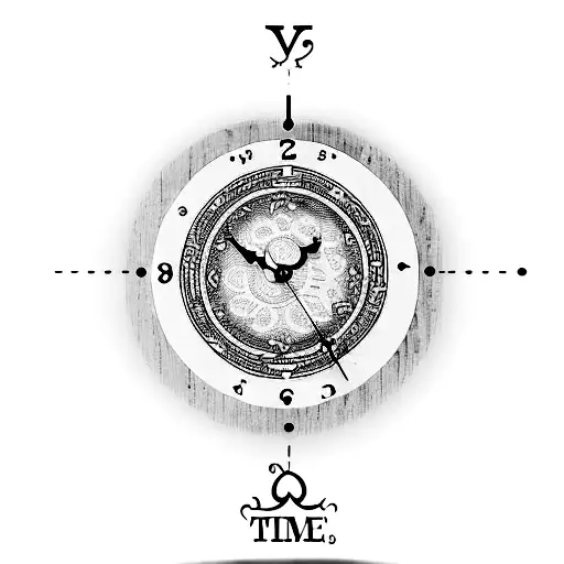 A Clock With The Inscription Your Time