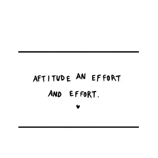 Attitude And Effort Words Simple Little Design Masculine