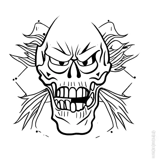 Angry Skeleton Head
