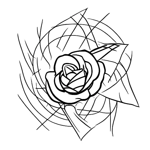 Windmill With A Rose