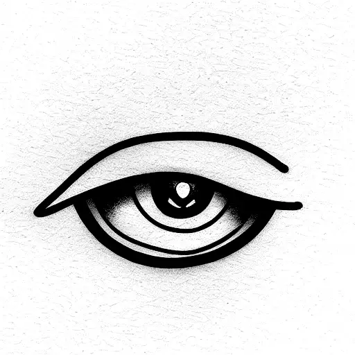 An Eye Crying Out Of A Waterfall