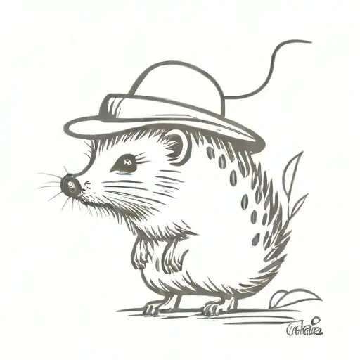 Hedgehog With A Cowboy Hat