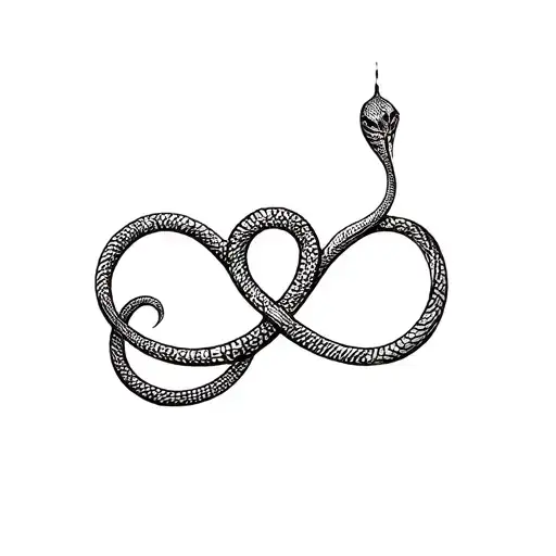 Infinity Knot With Snake