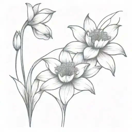 Daffodil And Water Lilly