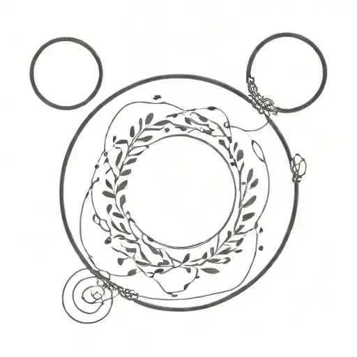 Names Lluvia And Ambar Circle And Inside The Circle