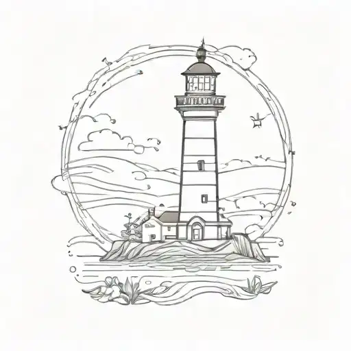 Lighthouse Shining Light