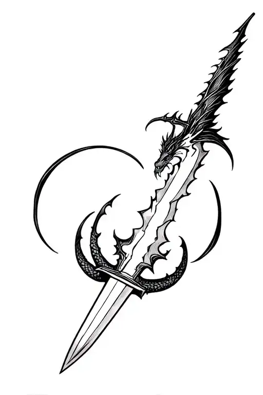 Dragon Around A Broken Sword