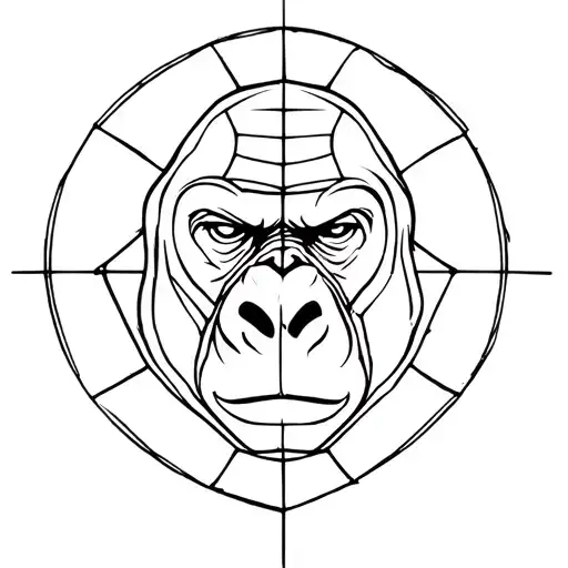The Web Inside Is Located The Head Of The Gorilla