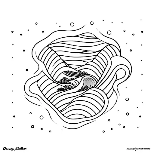 Ocean Wave Ending With Swimmer Fathom