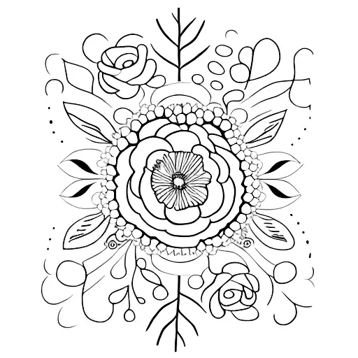 A Quote About Beauty Surrounded By Delicate Flowers