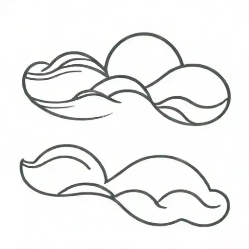 Sun Mountain Waves Flowing