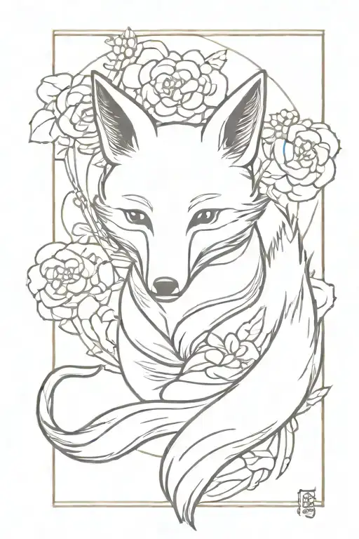 Kitsune Fox As Omamori Ofuda Protection