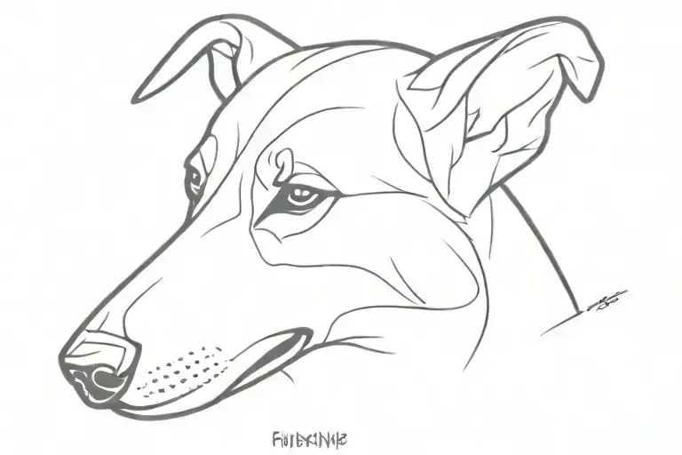 German Shepard Puppy From Nose Up