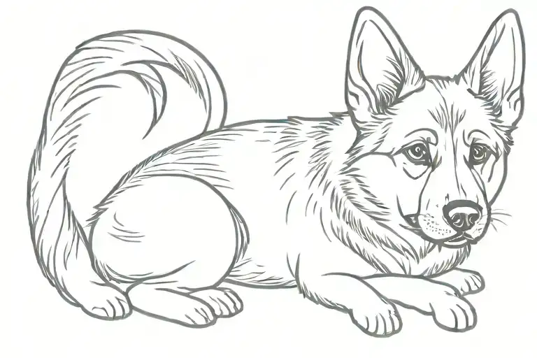 Cute German Shepard Puppy From Nose Up