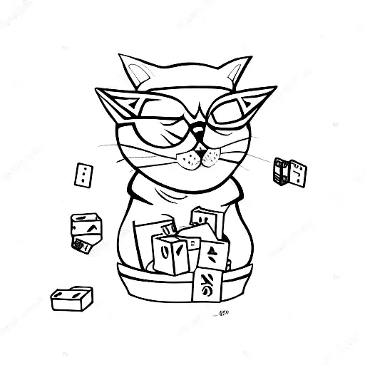 A Cat Playing A Board Game