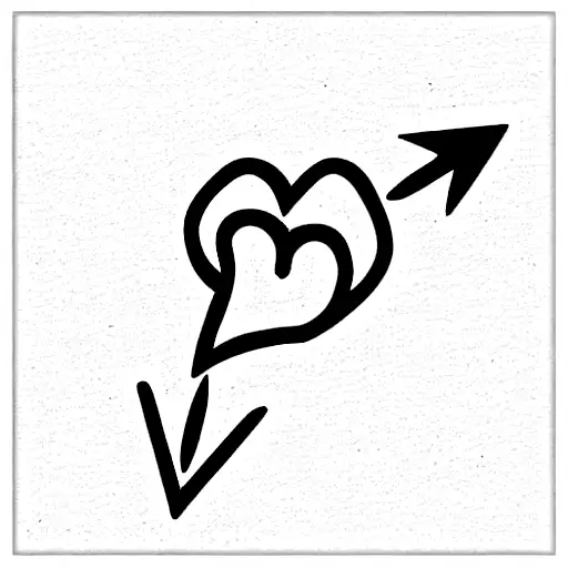 Heart With Arrow That Spells Mother