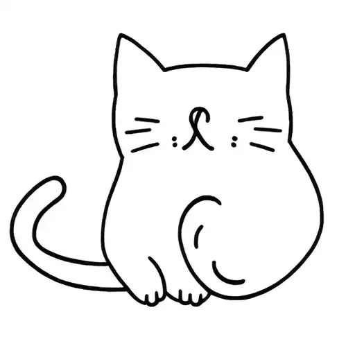 Cat With Semicolon Symbol