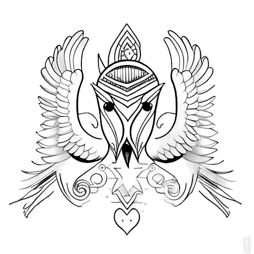 Create A Tattoo Featuring A Bird Betwen Roman Numbers Mcmxxvii And Mmix