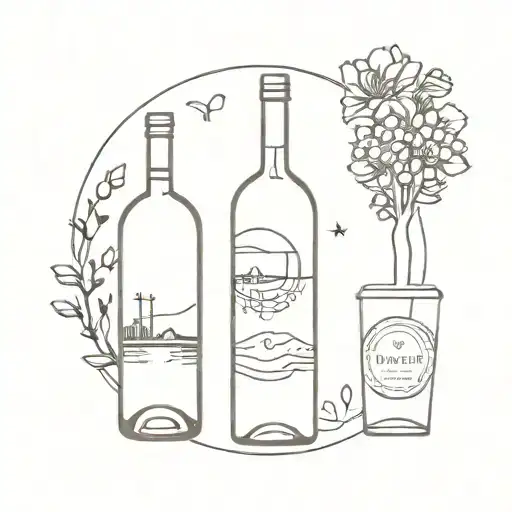 Glass Wine And Travel