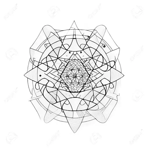 Square Rectangle And Circle With Other Shapes Overlapping