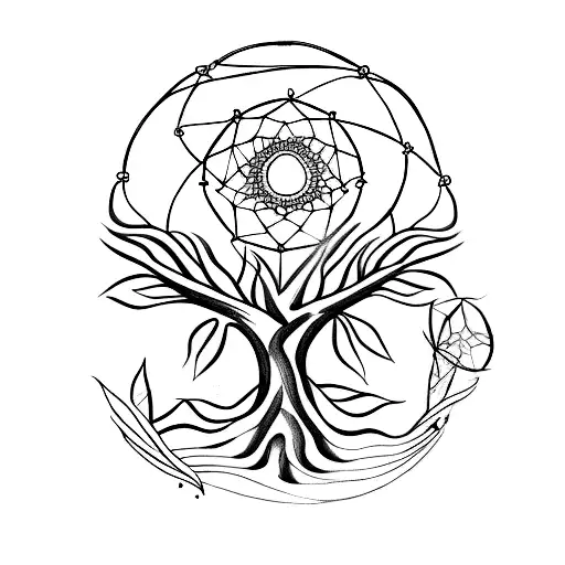 Dreamcatcher Whit Live Tree Mother