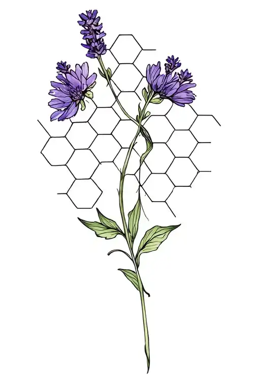 Honeycomb Music Lavender Flower