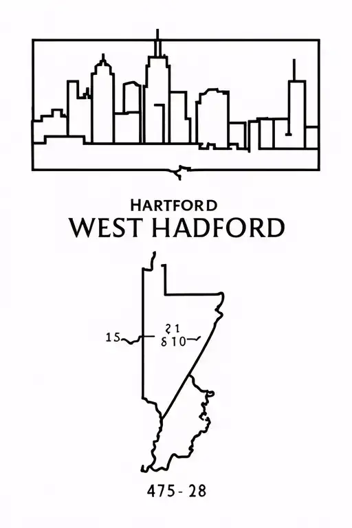 Hartford Skyline And West Hartford Coordinates Leading