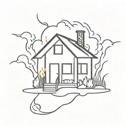 House On Fire Surrounded