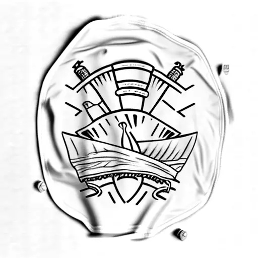 A Beach Towel On A Drying Line With A Bottle Of Rotgut Whiskey Beside It